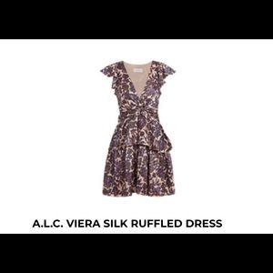 A.L.C Silk Ruffle Dress